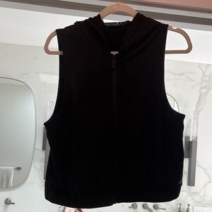 Alo Yoga Women's Black Sleeveless Hoodie